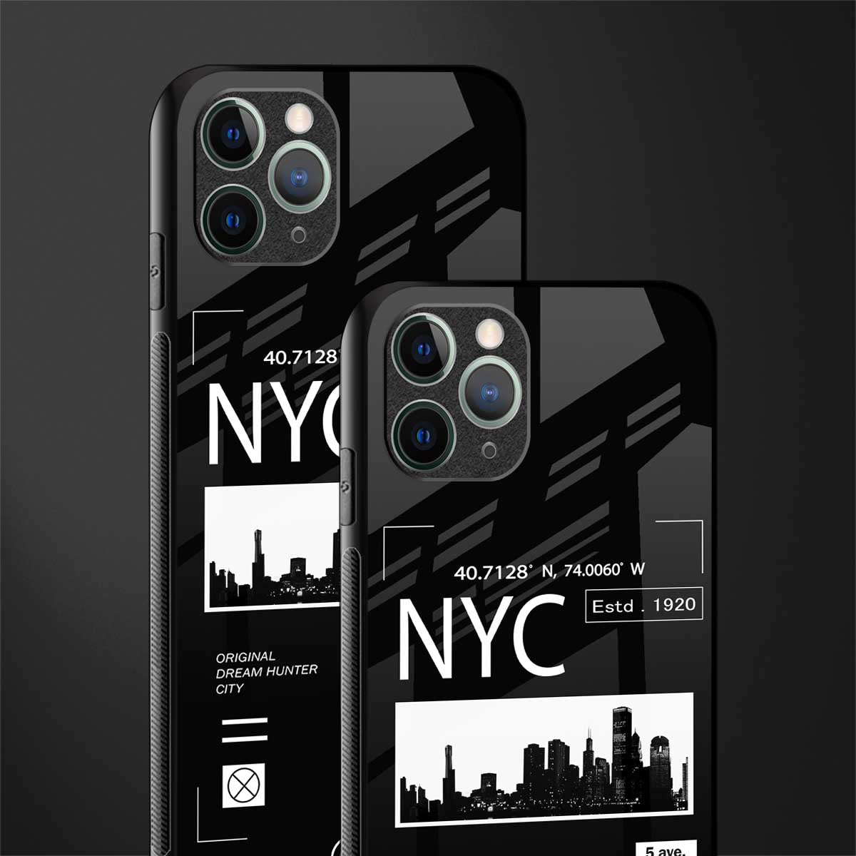 nyc glass case for iphone 11 pro max image-2