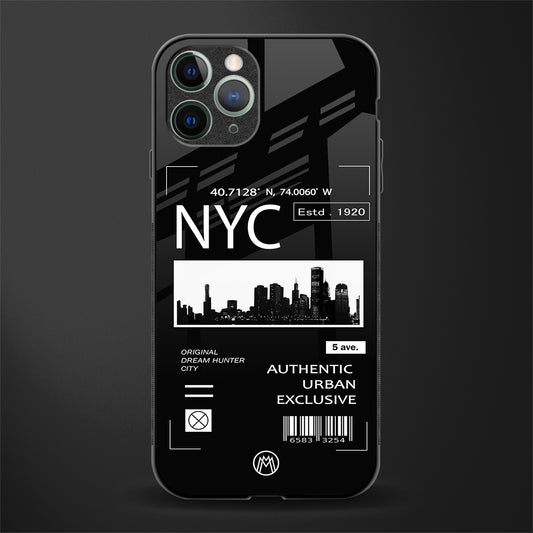 nyc glass case for iphone 11 pro image