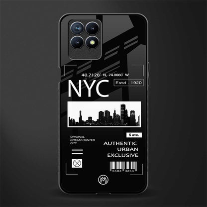 nyc glass case for realme 8i image