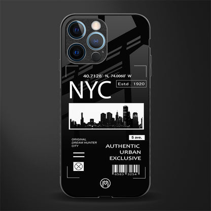 nyc glass case for iphone 12 pro image