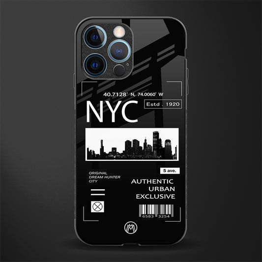 nyc glass case for iphone 12 pro image