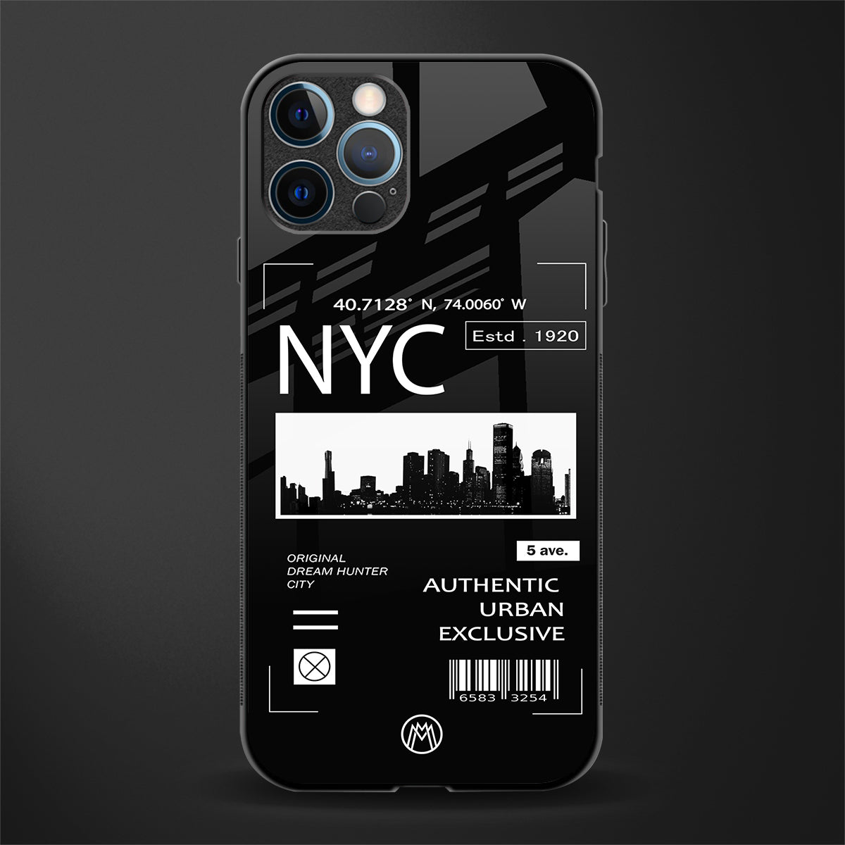 nyc glass case for iphone 12 pro max image