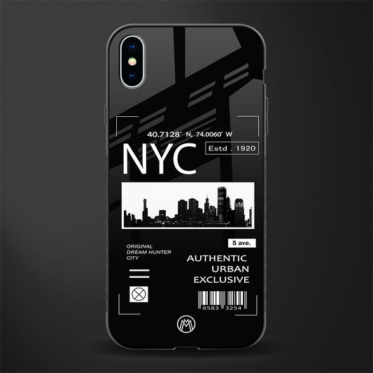 nyc glass case for iphone xs max image