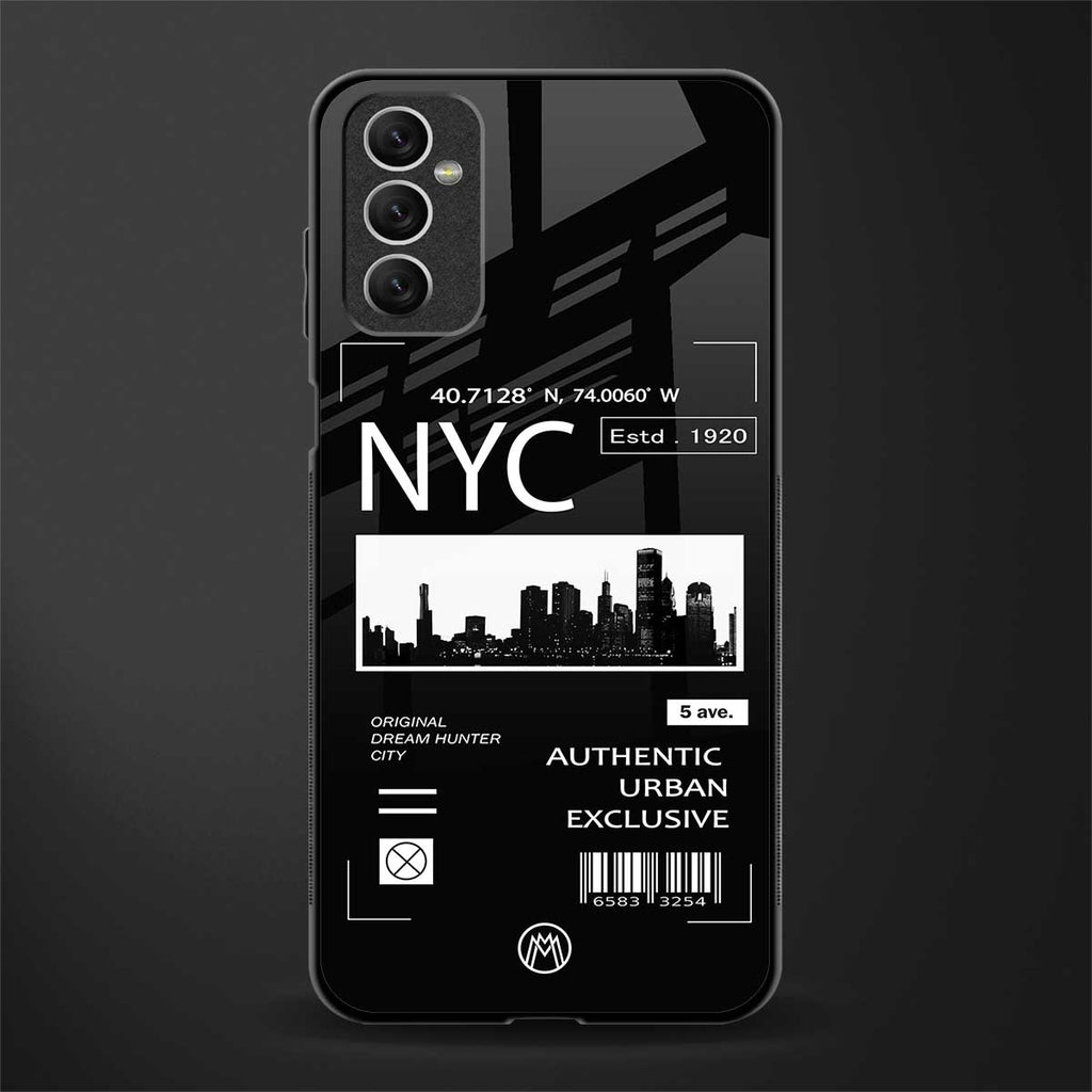 nyc glass case for samsung galaxy m52 5g image