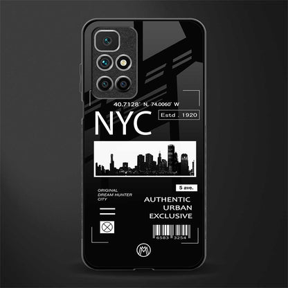 nyc glass case for redmi 10 prime image