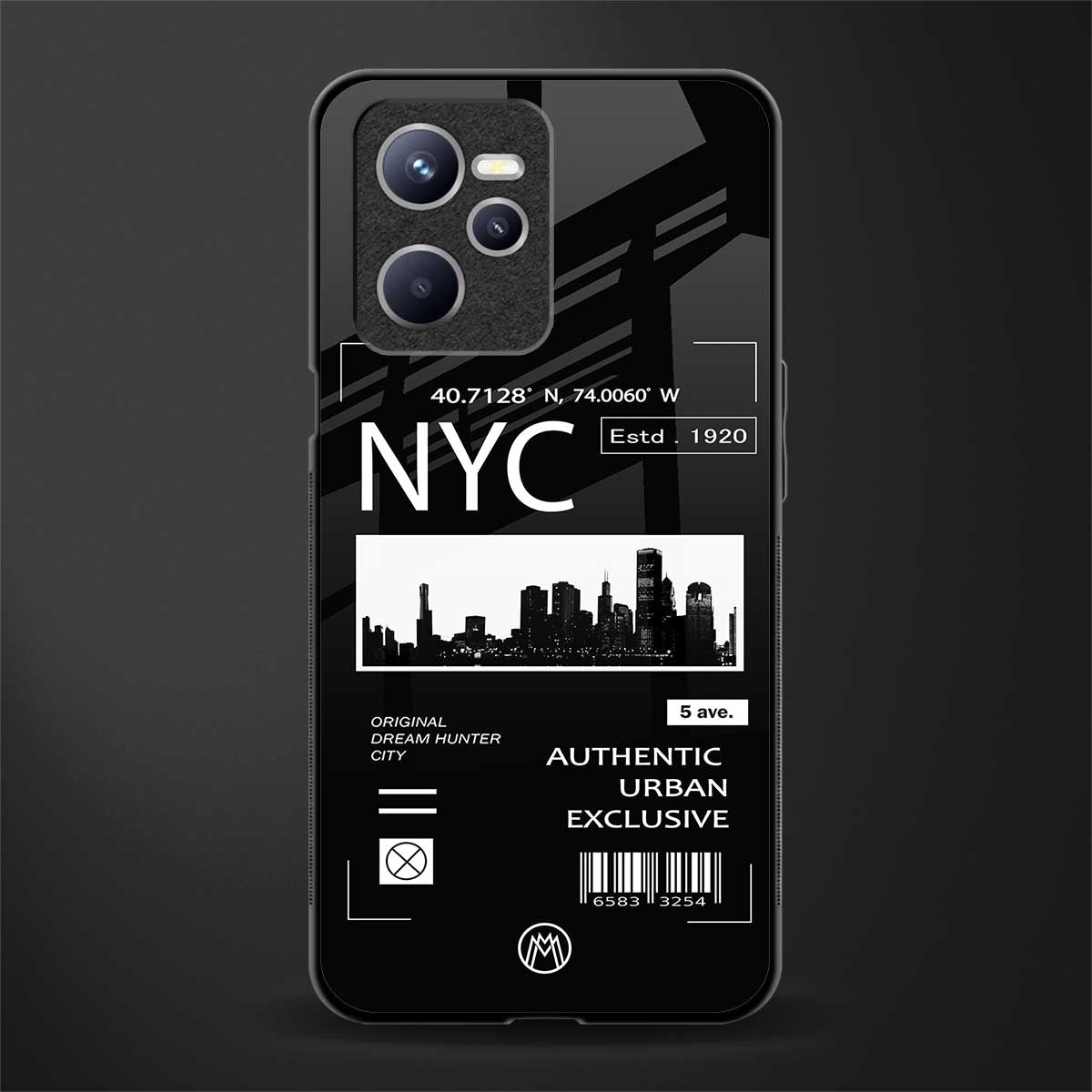 nyc glass case for realme c35 image