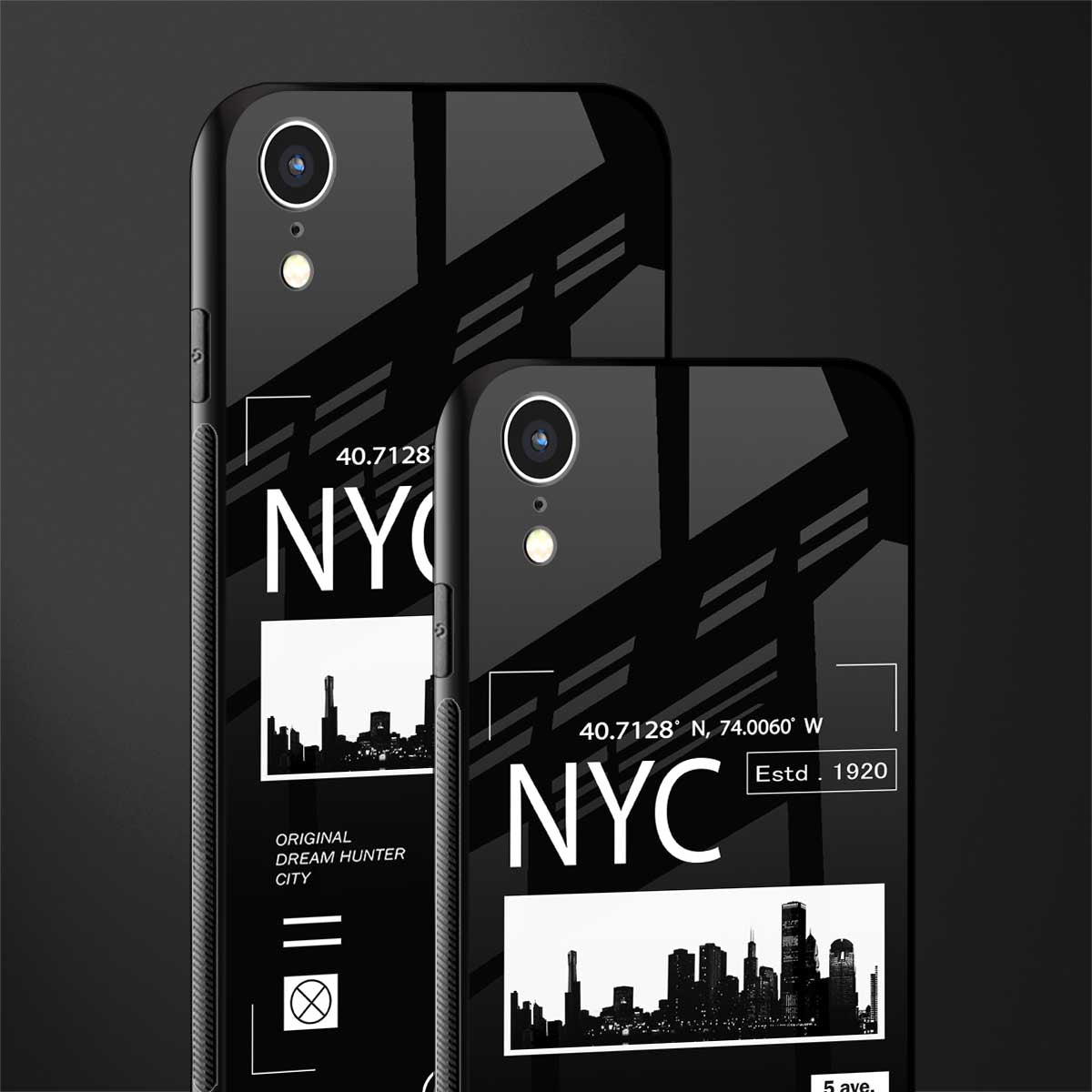 nyc glass case for iphone xr image-2