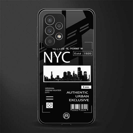 nyc back phone cover | glass case for samsung galaxy a53 5g