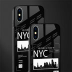 nyc glass case for iphone xs image-2