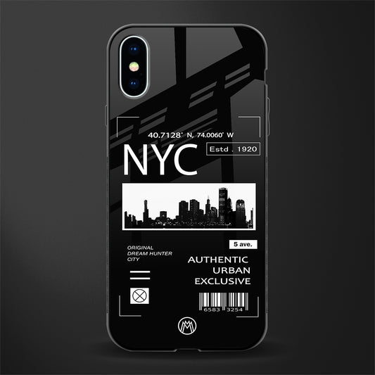 nyc glass case for iphone xs image
