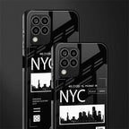 nyc back phone cover | glass case for samsung galaxy m33 5g