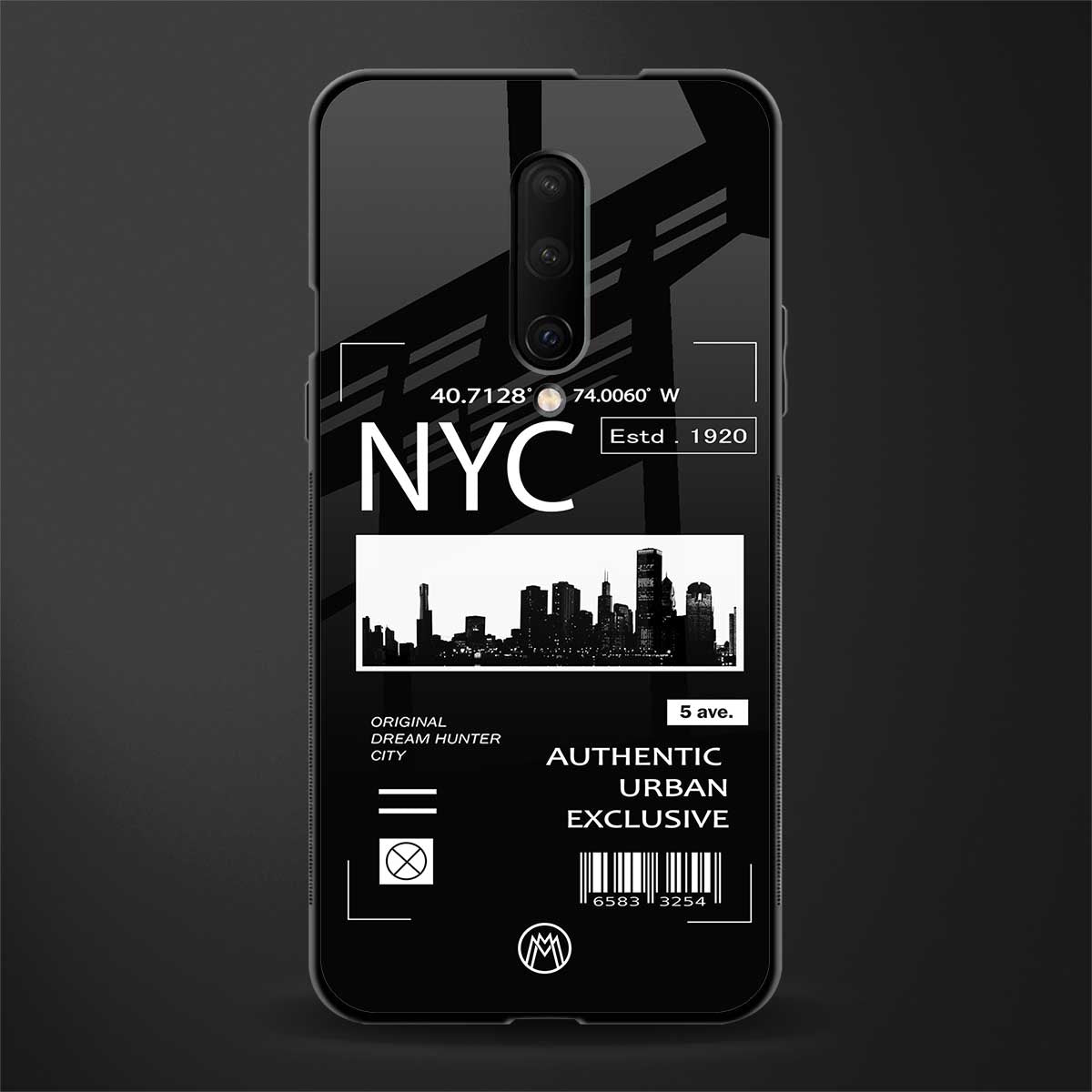 nyc glass case for oneplus 7 pro image
