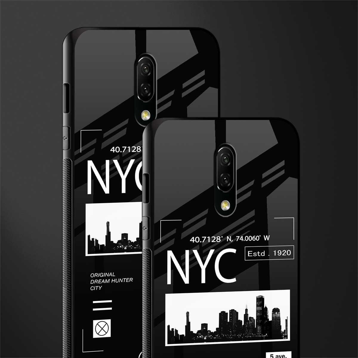 nyc glass case for oneplus 7 image-2