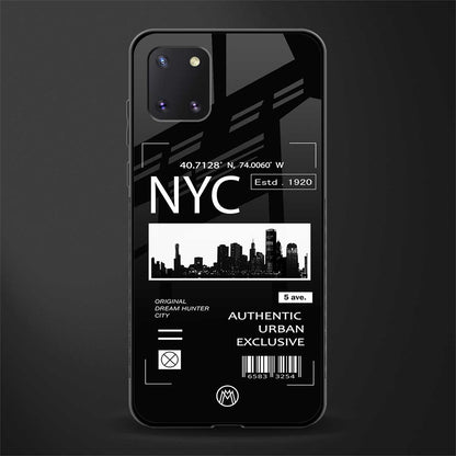 nyc glass case for samsung a81 image