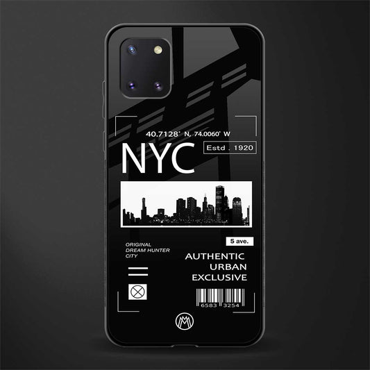 nyc glass case for samsung a81 image