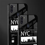 nyc glass case for samsung a11 image-2