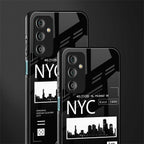 nyc back phone cover | glass case for samsung galaxy f23 5g