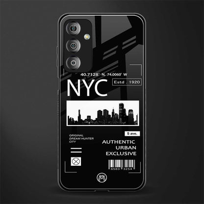 nyc back phone cover | glass case for samsung galaxy f23 5g