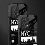nyc back phone cover | glass case for samsung galaxy a33 5g