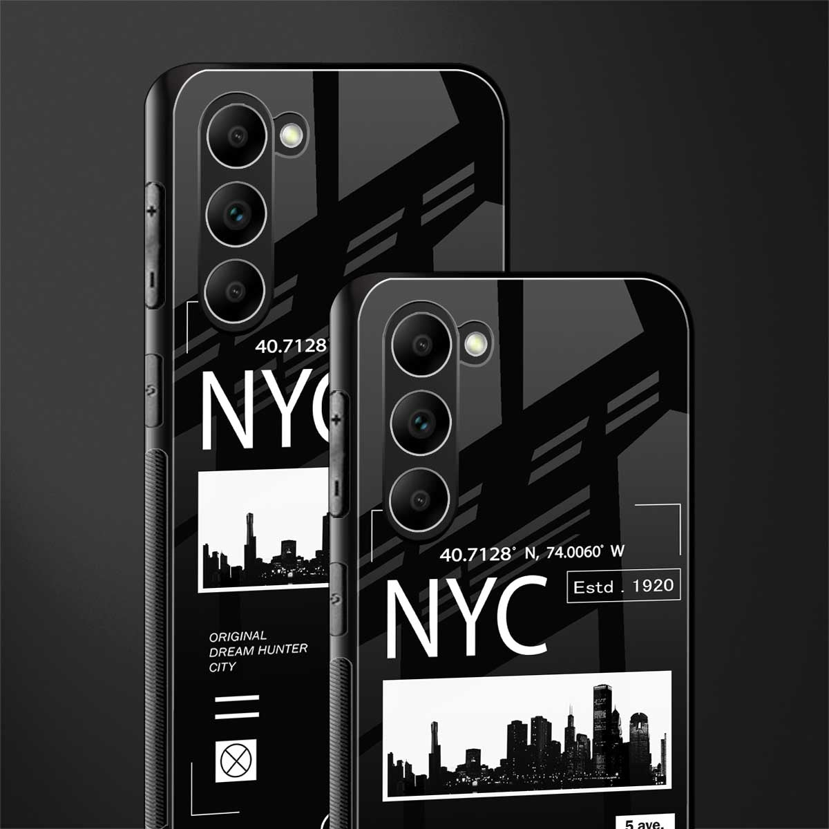 nyc glass case for phone case | glass case for samsung galaxy s23 plus