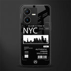 nyc back phone cover | glass case for vivo y22