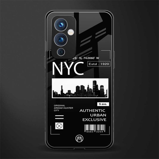 nyc back phone cover | glass case for oneplus 9