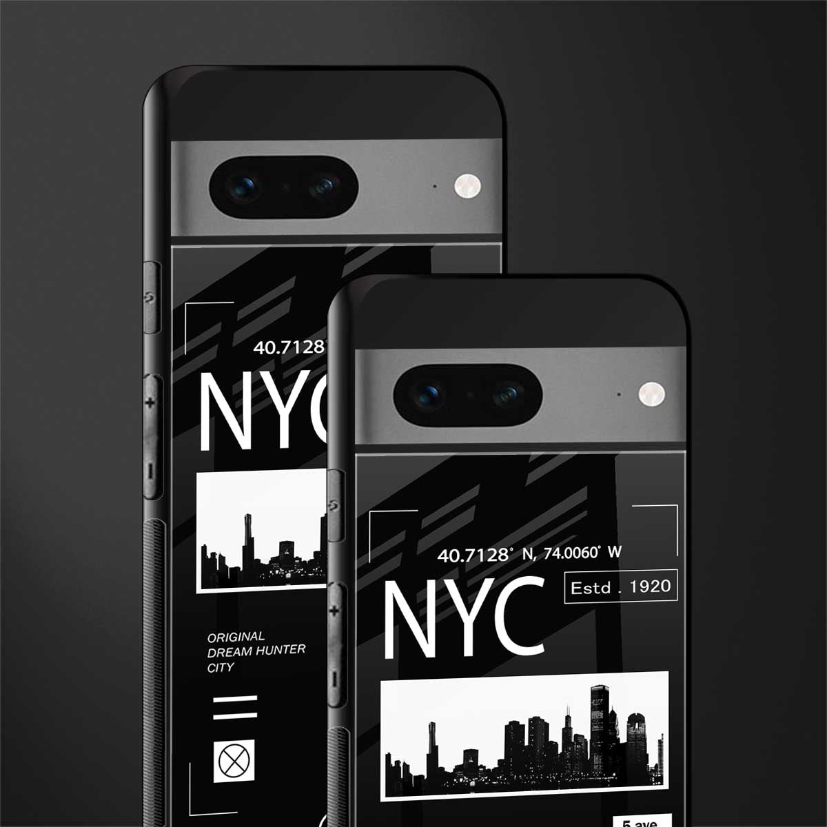 nyc back phone cover | glass case for google pixel 7