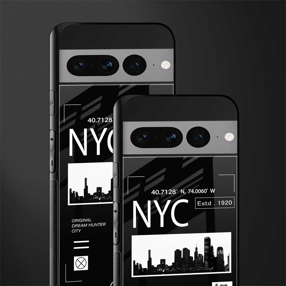 nyc back phone cover | glass case for google pixel 7 pro