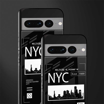 nyc back phone cover | glass case for google pixel 7 pro