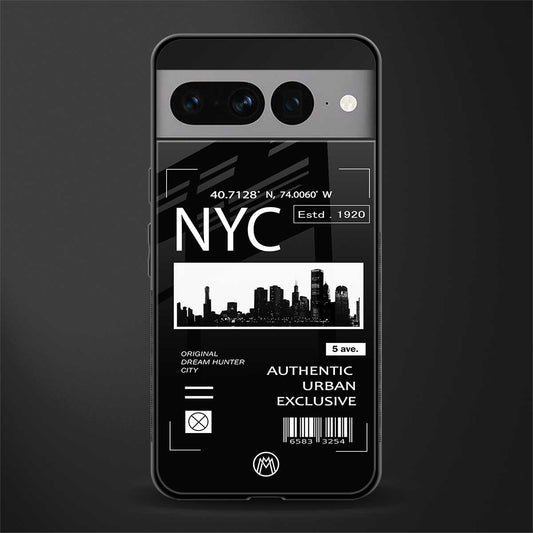 nyc back phone cover | glass case for google pixel 7 pro