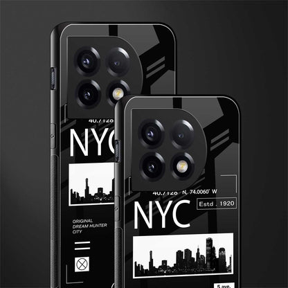 nyc back phone cover | glass case for oneplus 11