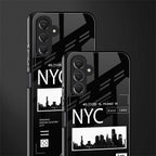 nyc back phone cover | glass case for samsun galaxy a24 4g