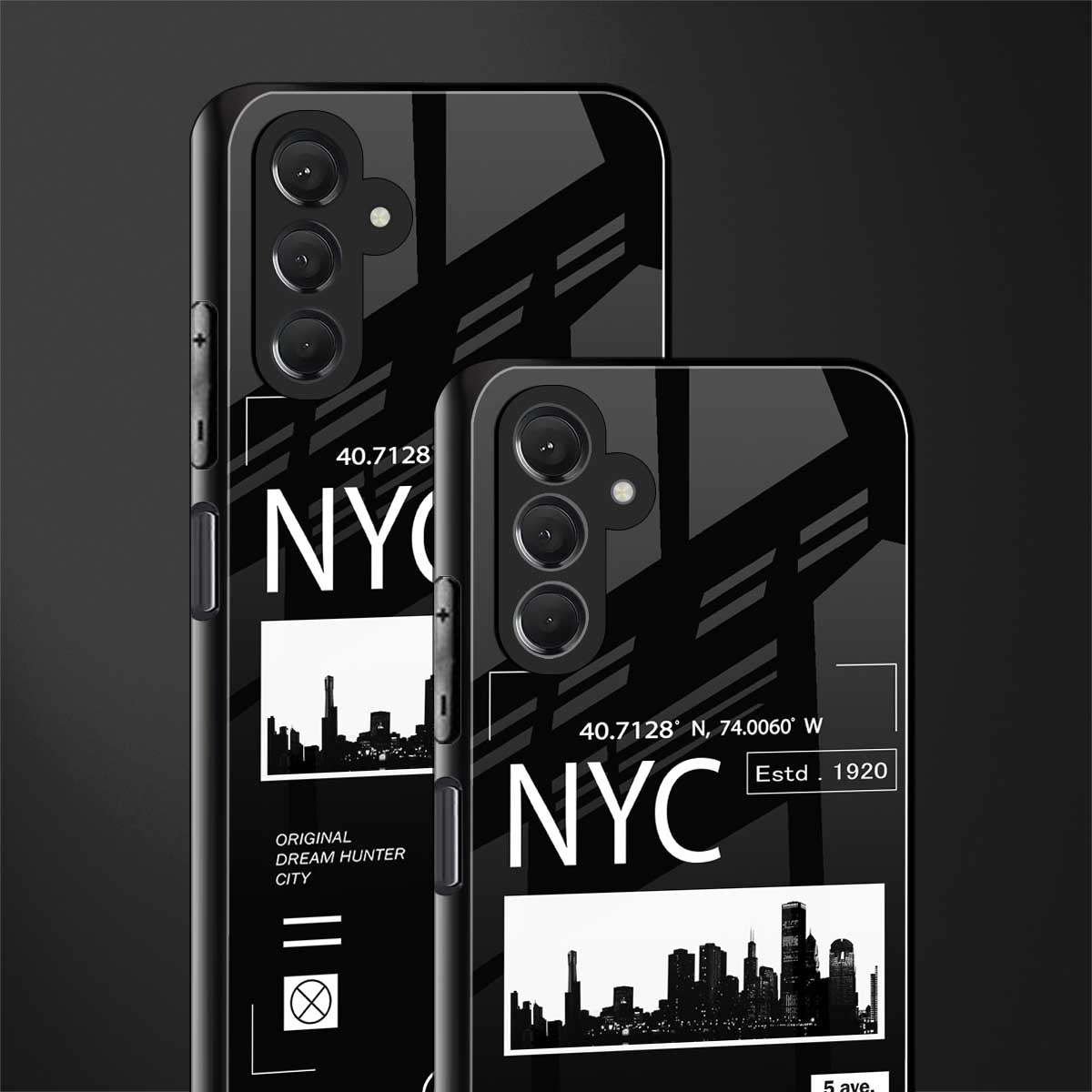 nyc back phone cover | glass case for samsun galaxy a24 4g