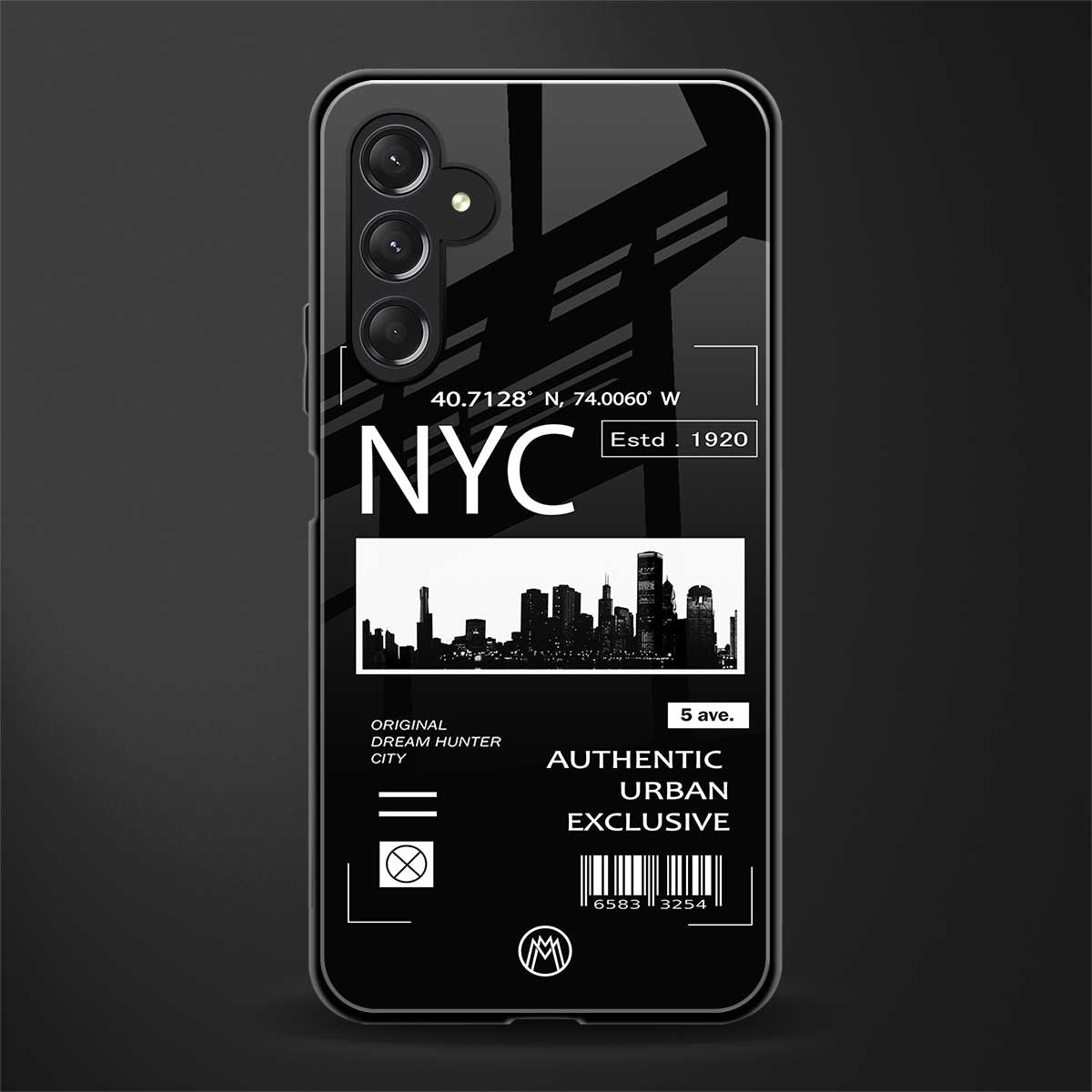 nyc back phone cover | glass case for samsun galaxy a24 4g