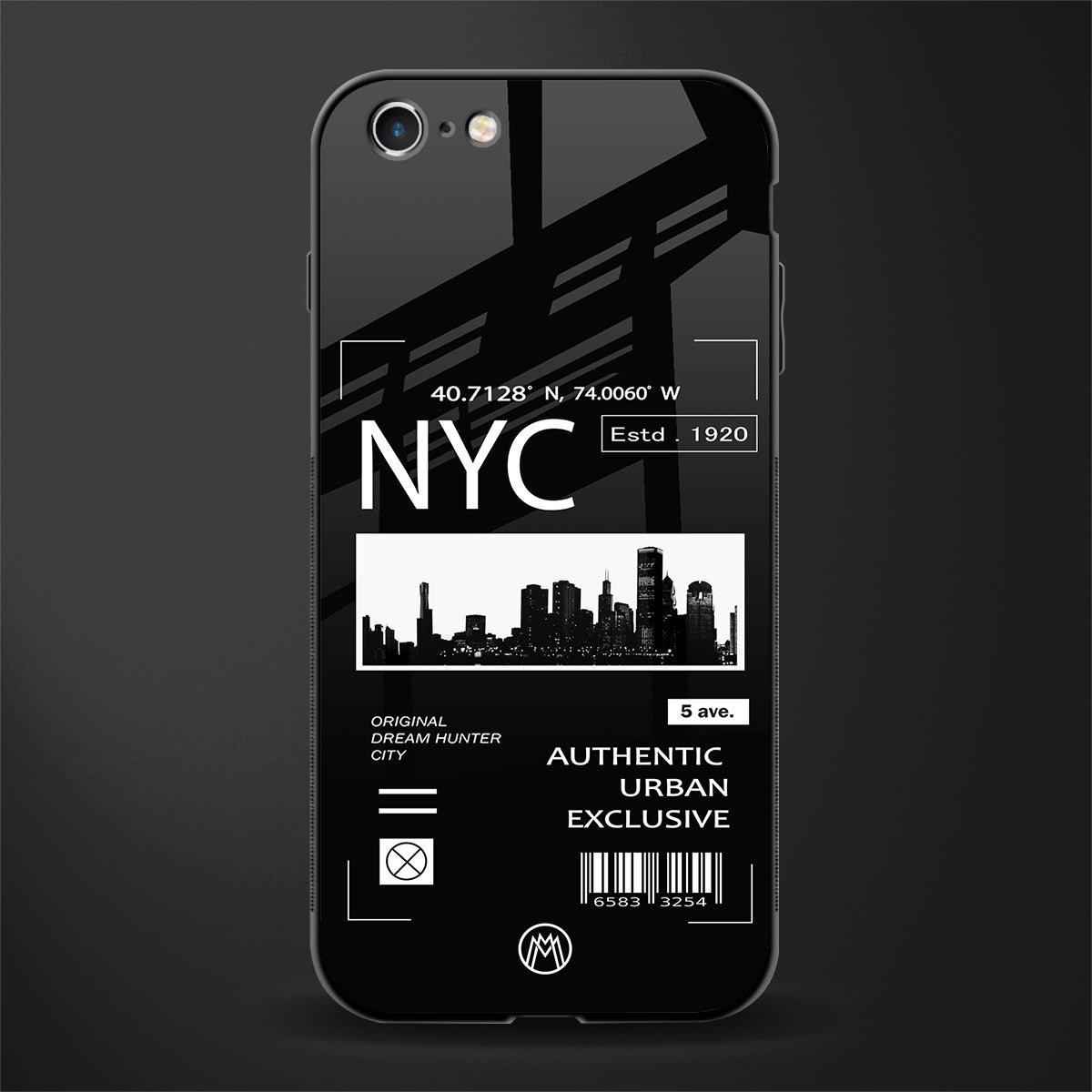 nyc glass case for iphone 6s image