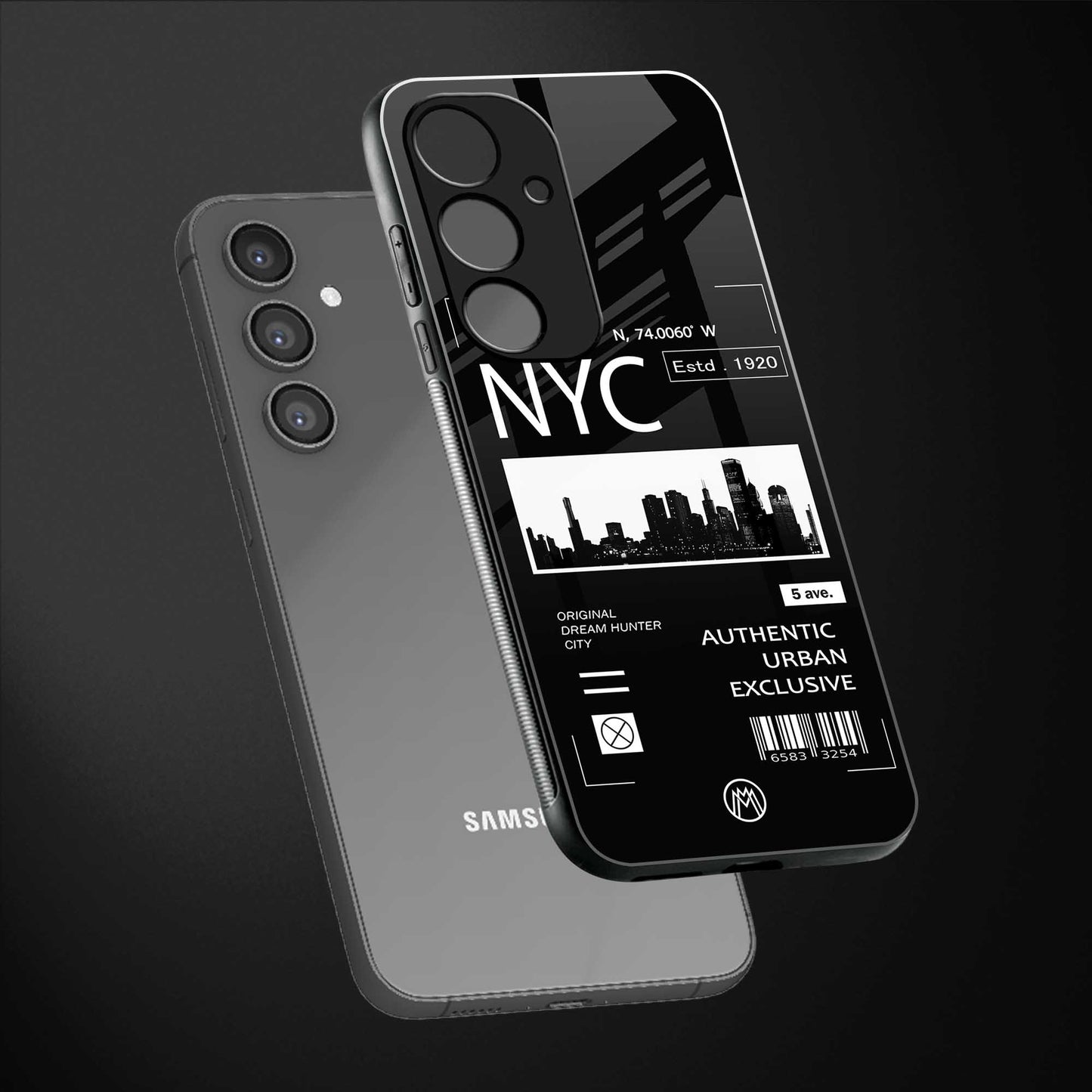 nyc back phone cover | glass case for samsung galaxy s23 fe 5g