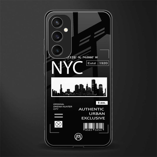 nyc back phone cover | glass case for samsung galaxy s23 fe 5g