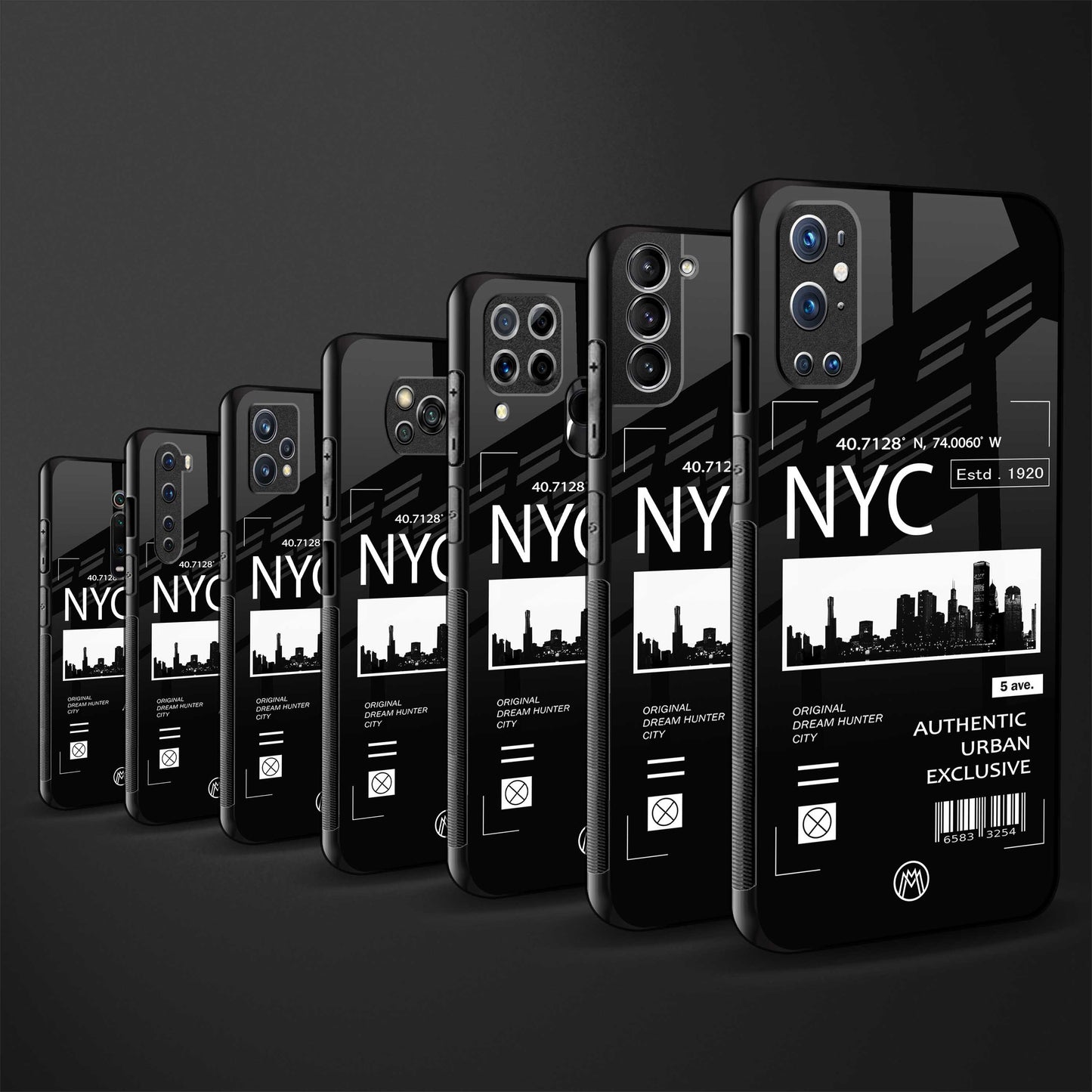 nyc back phone cover | glass case for vivo y16