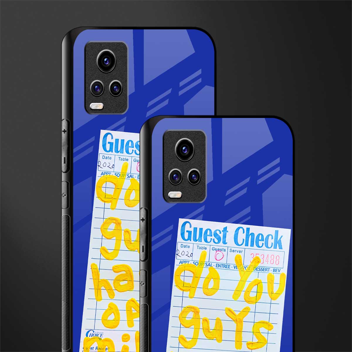oat milk back phone cover | glass case for vivo y73