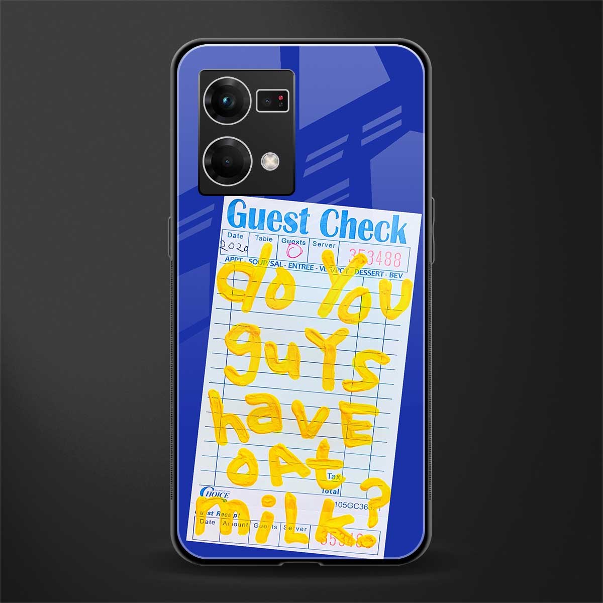 oat milk back phone cover | glass case for oppo f21 pro 4g