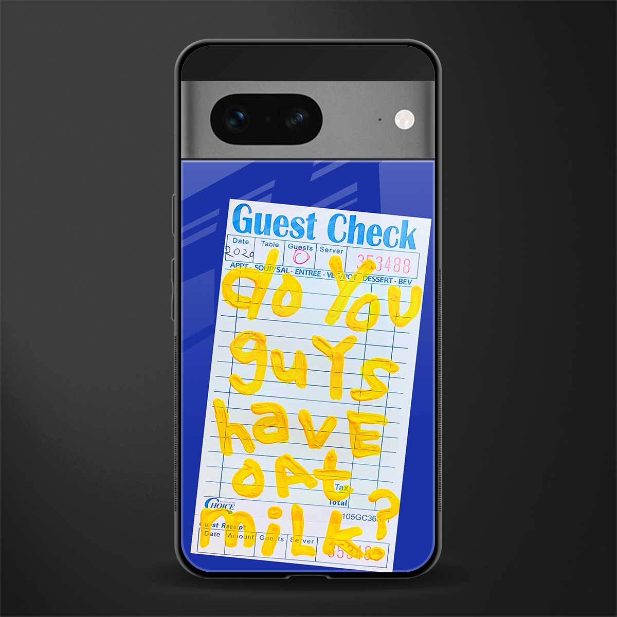 oat milk back phone cover | glass case for google pixel 7