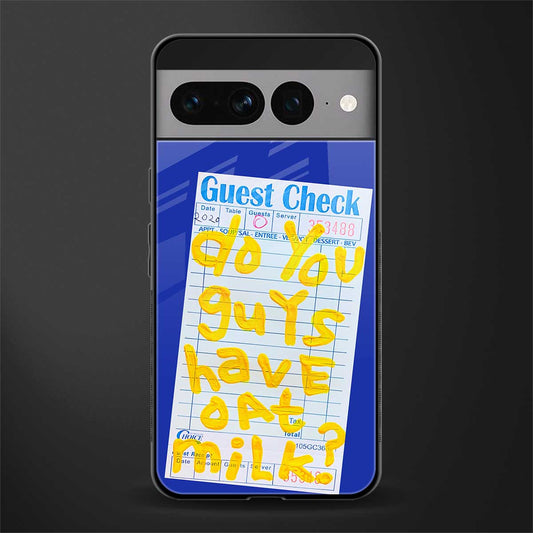 oat milk back phone cover | glass case for google pixel 7 pro