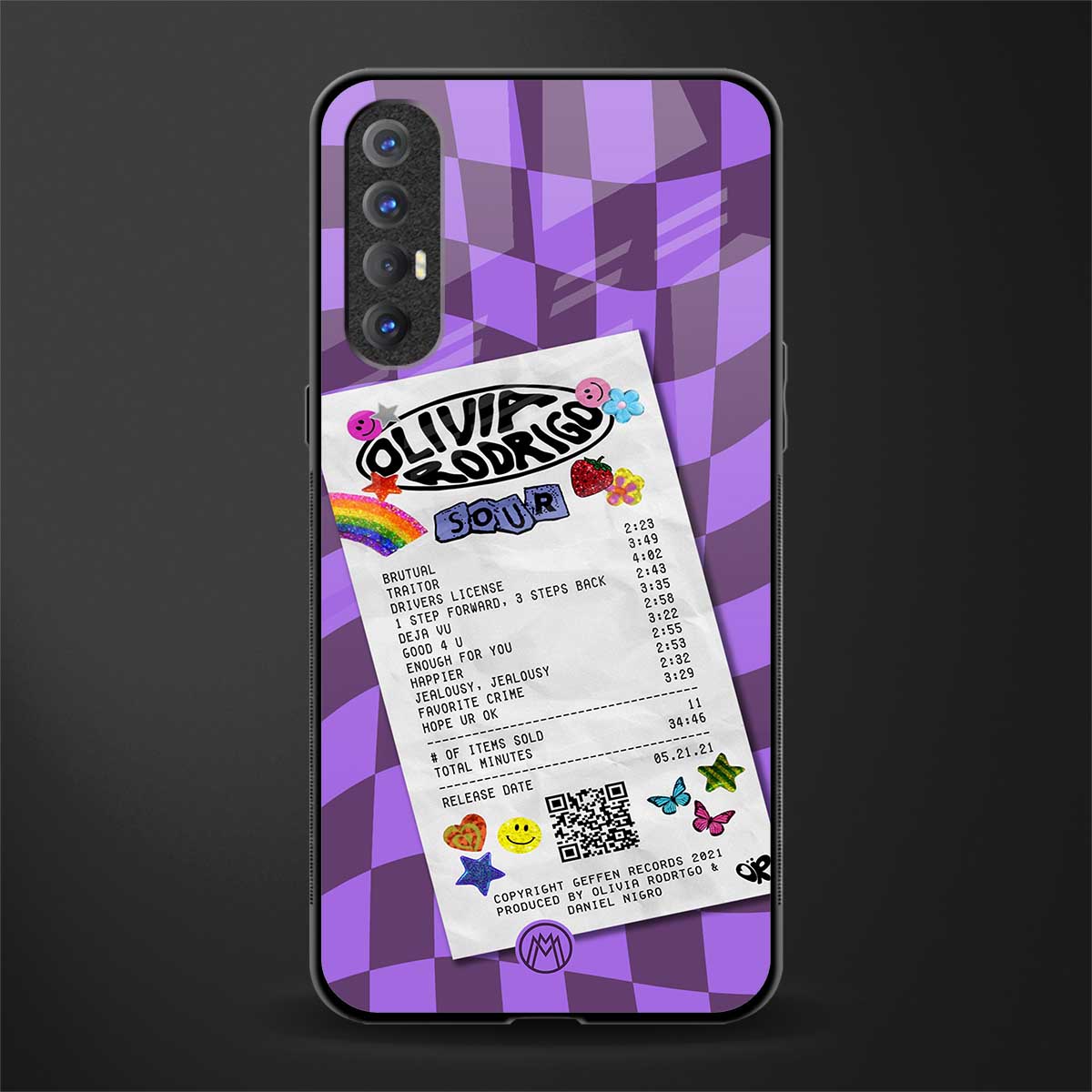 olivia rodrigo glass case for oppo reno 3 pro image