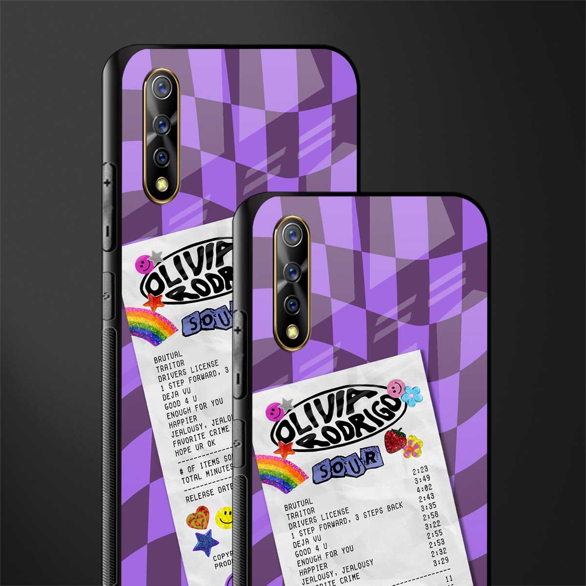 olivia rodrigo glass case for vivo s1 image-2