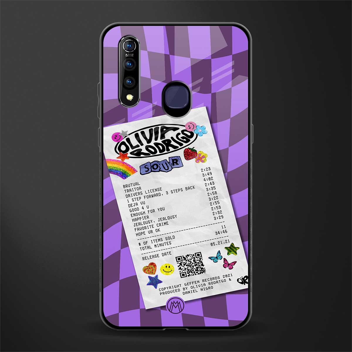 olivia rodrigo glass case for vivo z1 pro image