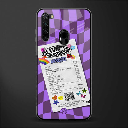 olivia rodrigo glass case for redmi note 8 image