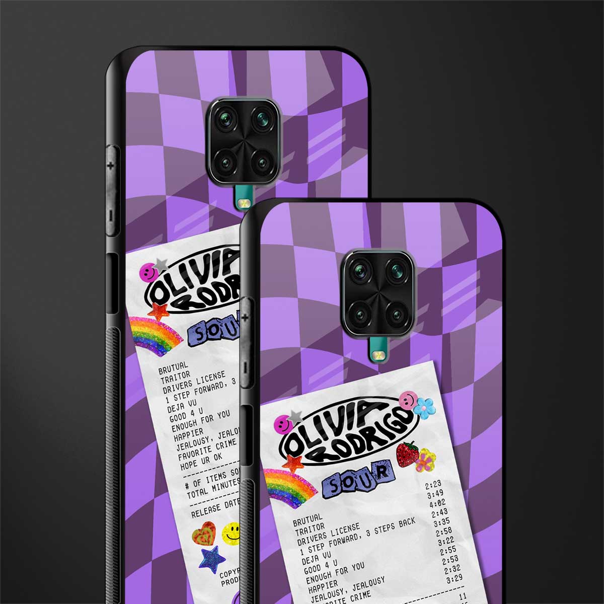 olivia rodrigo glass case for redmi note 9 pro image-2