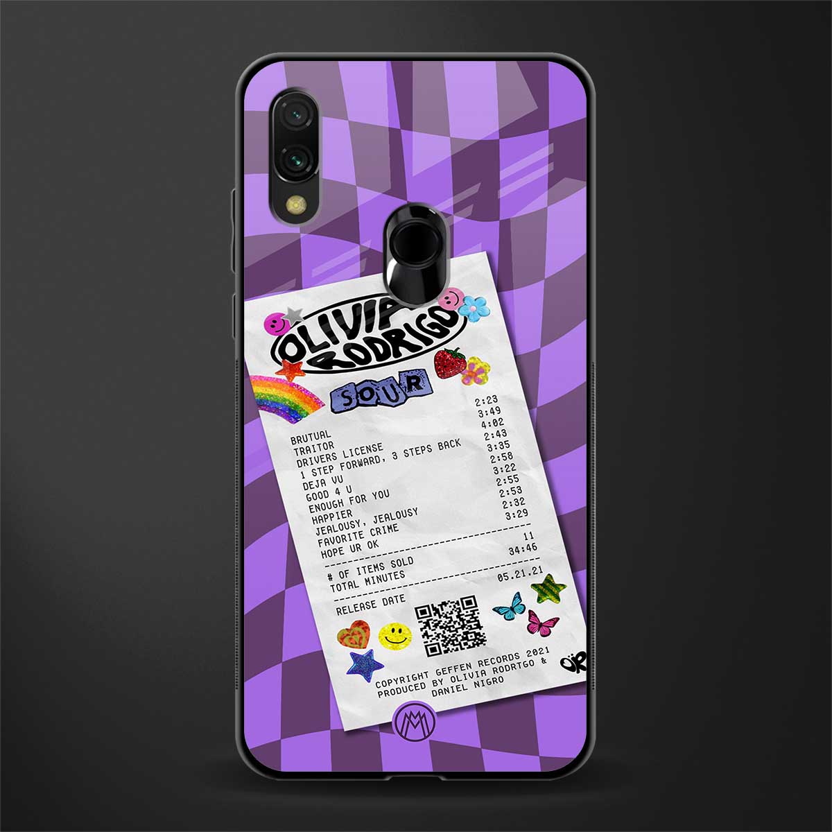 olivia rodrigo glass case for redmi 7redmi y3 image