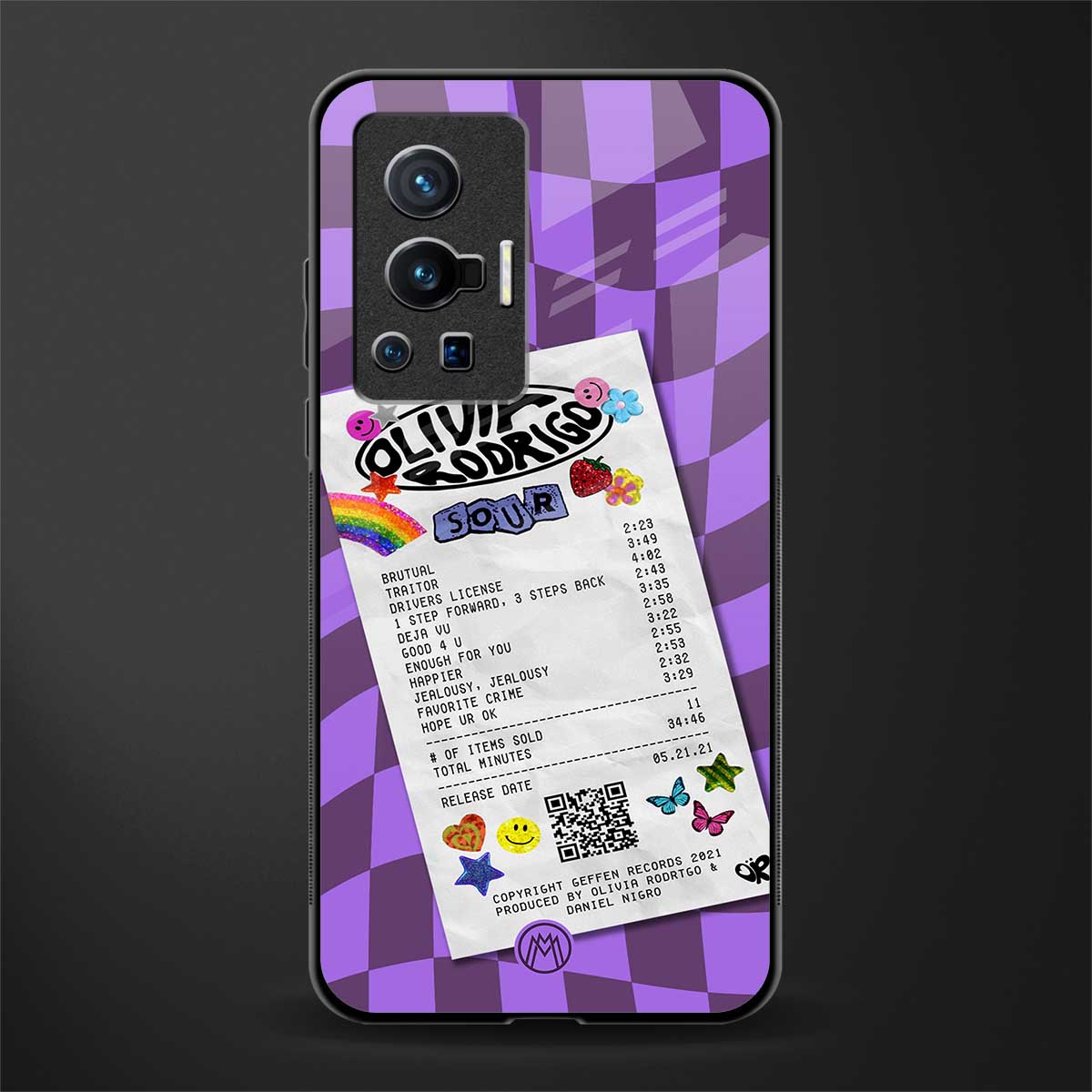 olivia rodrigo glass case for vivo x70 pro image