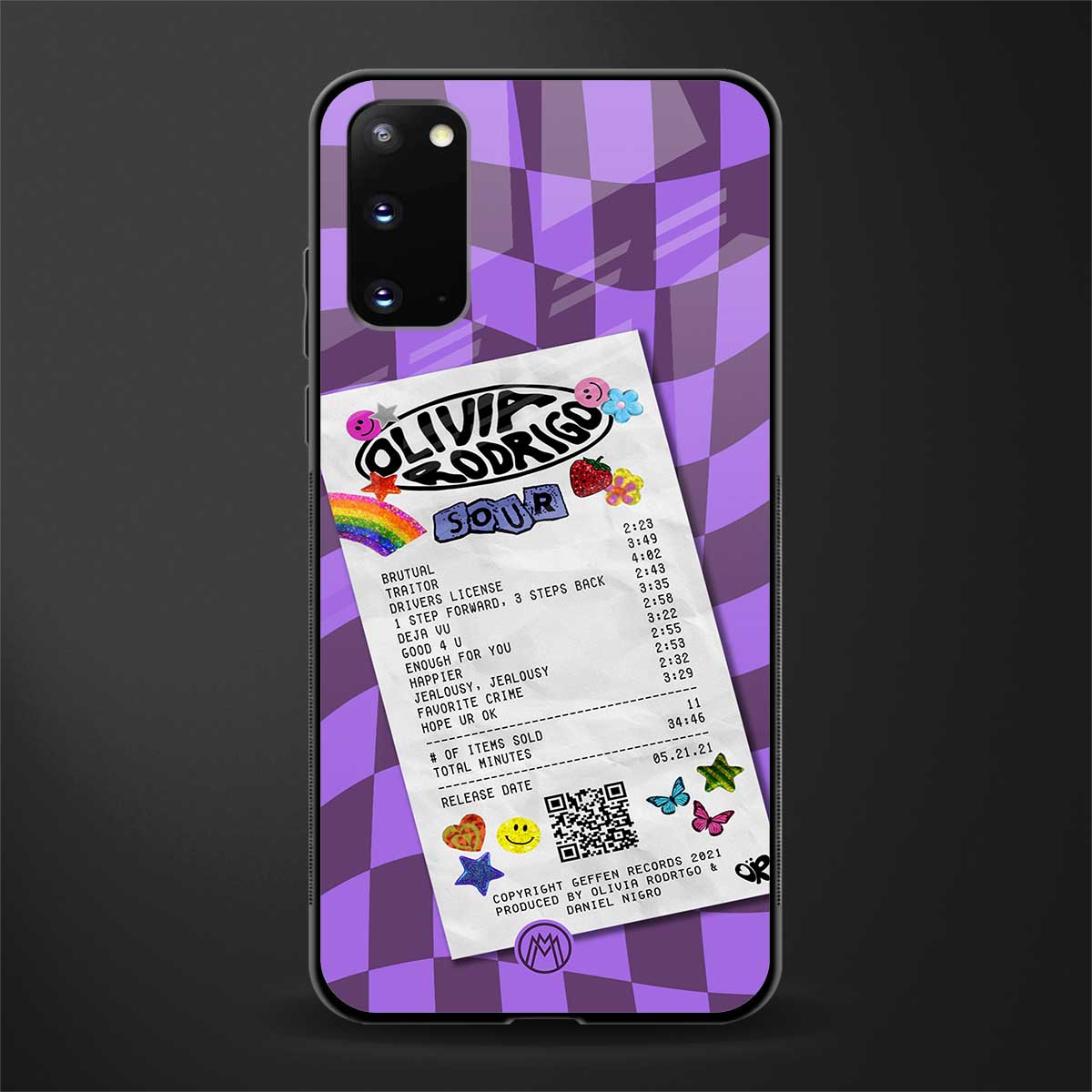 olivia rodrigo glass case for samsung galaxy s20 image
